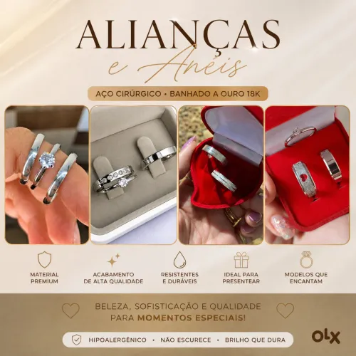 Alianças e anéis para namoro - FEIRA DE SANTANA