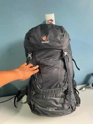 Mochilão Deuter, mochila cargueira de viagem