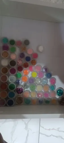 Kit glitter e pedras para unhas 