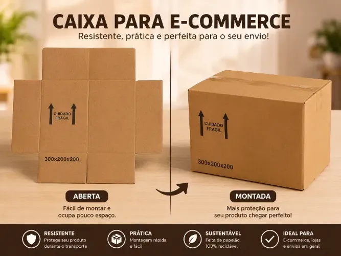 200 caixa de papelão para ecommerce