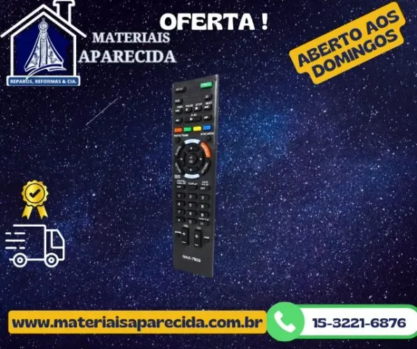 Controle Remoto para Tv Sony Smart Max - 7009