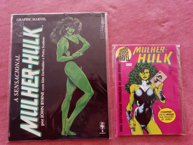 2 revistas escassas da mulher hulk em excelentes condiçoes