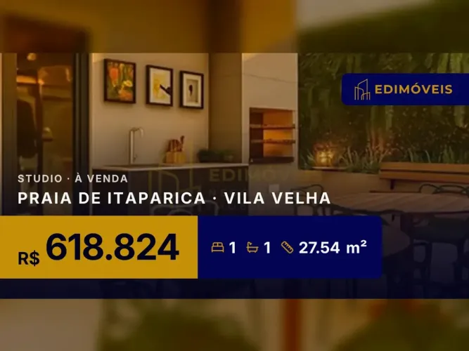 Praia de Itaparica| Studio 1 quarto em condomínio, alta liquidez e praticidade