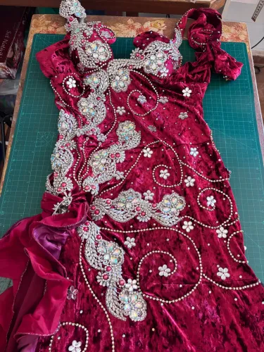 Roupa Dança do ventre vermelha
