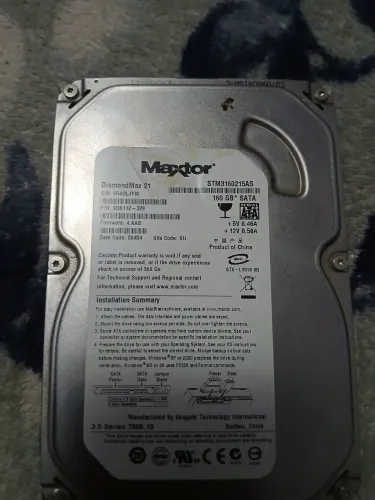 HD Maxtor DiamondMax 21 160GB SATA