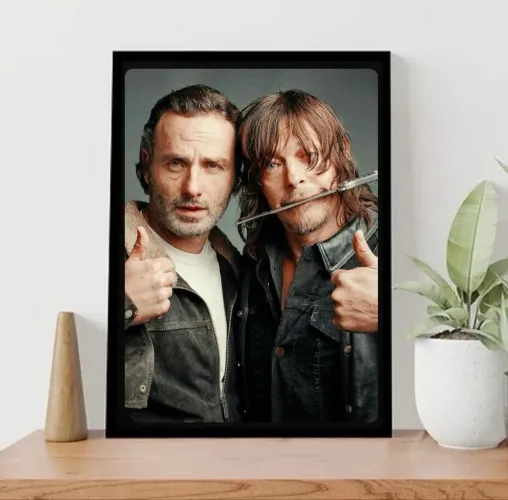 Combo 3 Quadros The Walking Dead 32x23 cm