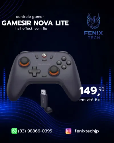 CONTROLE GAMER GAMESIR NOVA LITE (NOVO)