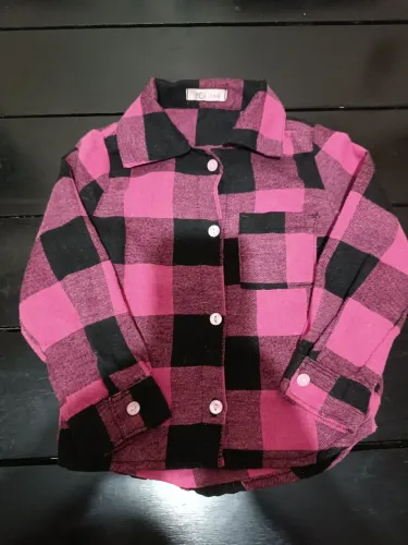 Camisa feminina infantil, tamanho 2