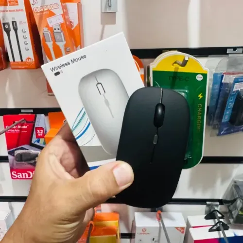 Mouse Sem Fio Recarregável Wireless Led Rgb Ergonômico