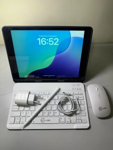 iPad 7 32GB Cinza Espacial - OLX Pay - Kit Completo - Parcelo 3x SEM JUROS