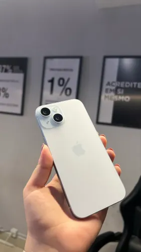 iPhone 15 Azul 128GB com garantia 