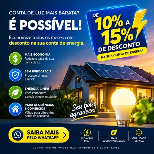 Desconto na conta de Energia