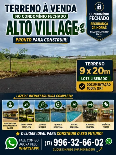 Terreno em condomínio fechado