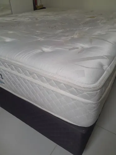Base para box queem e colchão gratis
