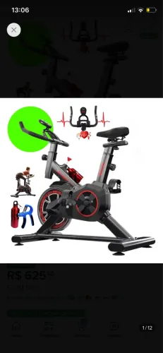 Bike academia p Cardio e Musculação