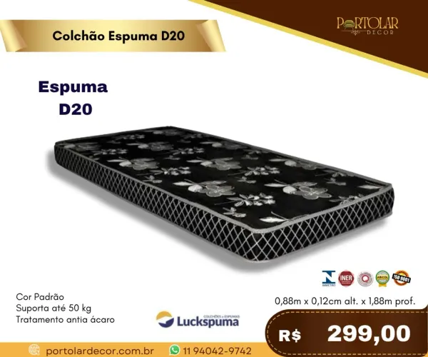 Colchão solteiro , à pronta entrega