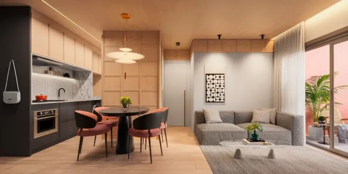 Qoya by Hilton Apto 46m 1 quarto, sacada e 1 vaga no Batel