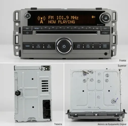 Rádio Som Original Chevrolet Captiva (2008 a 2014) - CD / AUX / AM / FM