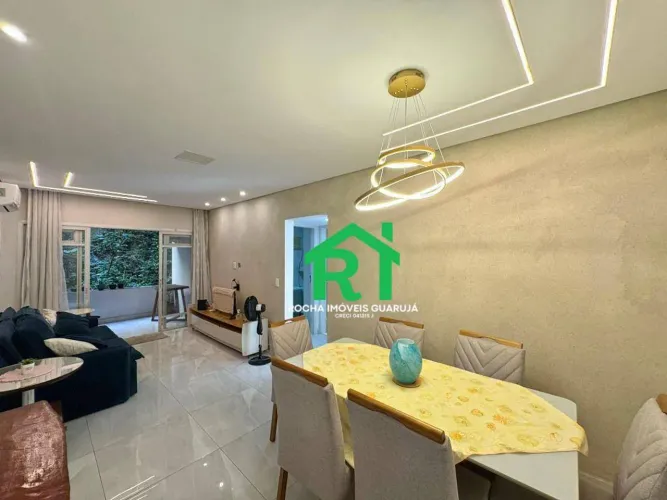 Apartamento à beira mar com 2 quartos, 1 vaga à venda em Pitangueiras, Guarujá