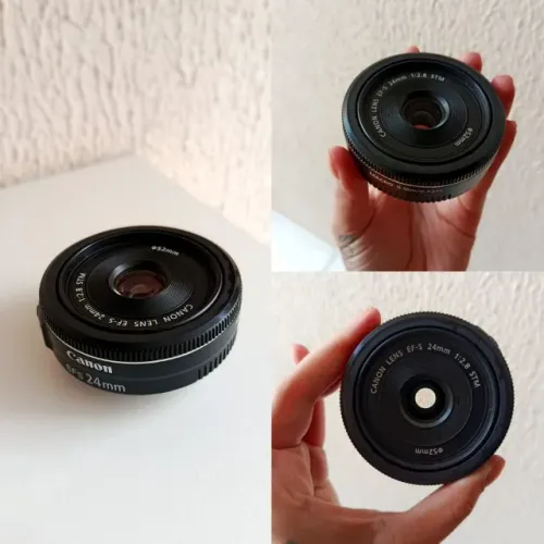 Lente Canon 24mm STM 2.8 pancake