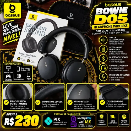 Baseus Bowie D05 ? Headphone Bluetooth