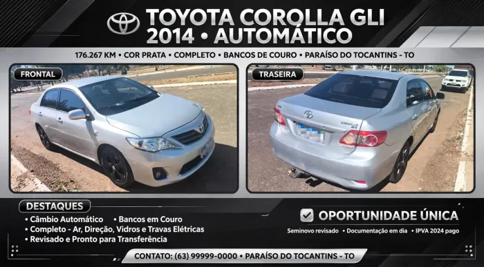 Toyota Corolla GLI 1.8 Flex 16V Mec. 2014