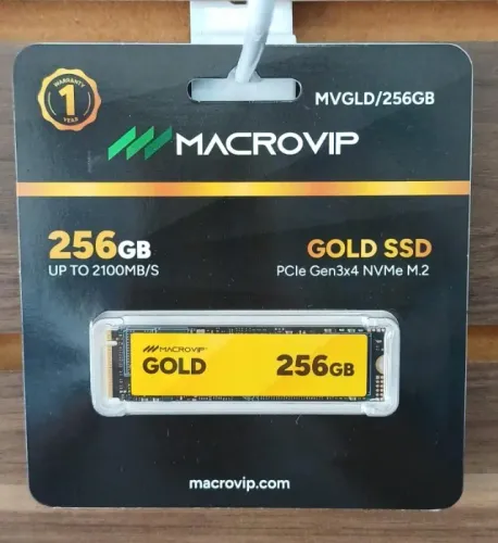 Nvme 256gb Macrovip Gold Ssd (Novo Lacrado)