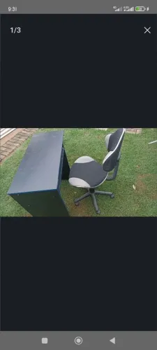 Mesa computador e cadeira 