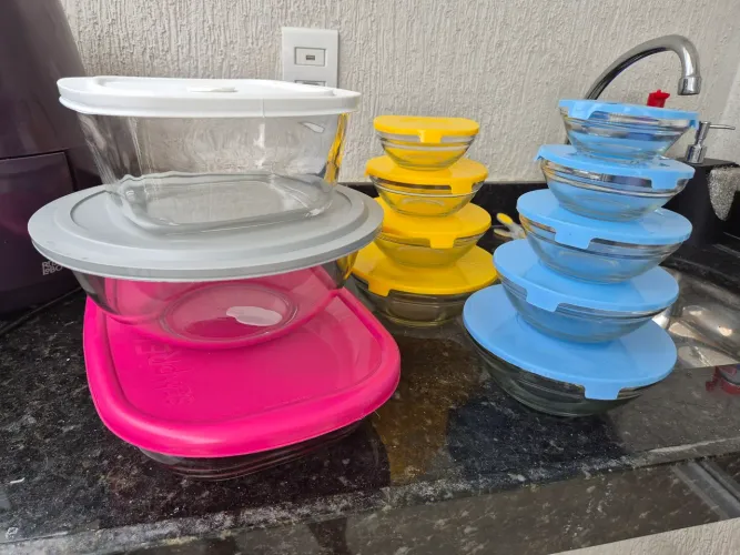 Conjunto de potes de virdo