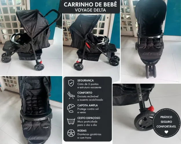 Vendo carrinho de bb em perfeito estado. Pouco usado pois minha BB não se adaptou