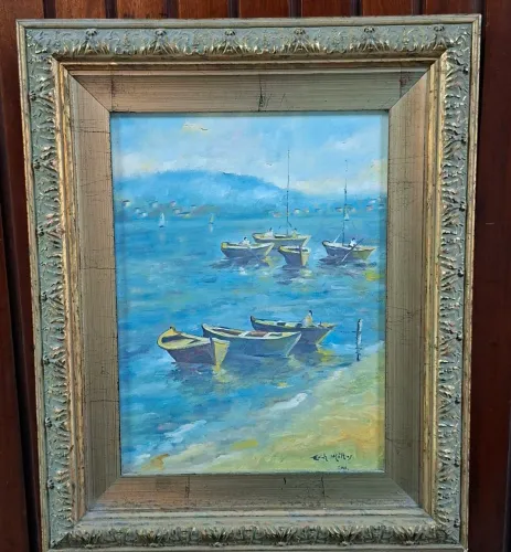 Quadro óleo sobre tela Erich Mathias