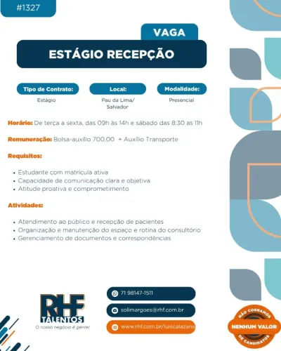 Estágio Recepção 