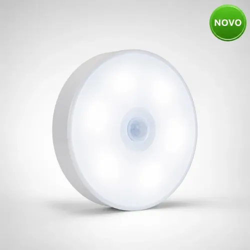 Luminária LED Sensor de Movimento Recarregável USB 2W Luatek LK-3098