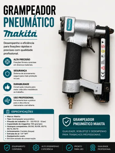 Grampeador Pneumático Makita