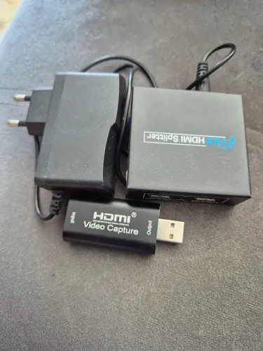 Kit Streaming Gamer - Placa de Captura de Vídeo HDMI + Splitter HDMI 1x2 (Completo)