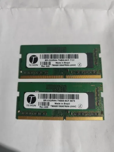 Memória RAM 2X 4GB DDR4 MHz 2400