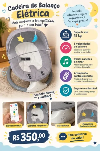 Cadeira de balanço elétrica 