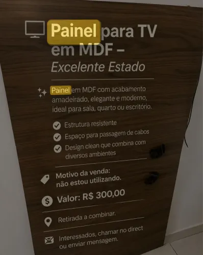 Painel para TV em MDF