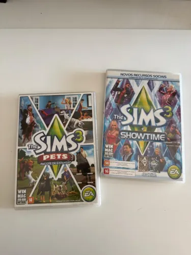 Kit Combo 2 Jogos Game PC DVD The Sims 3. completo com DLC. Raro.