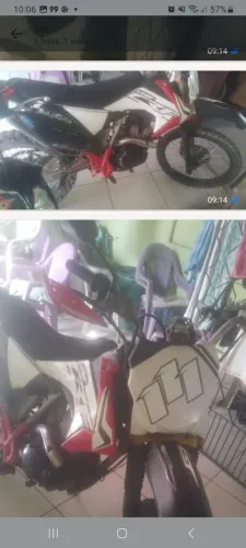 Moto nx 2003 montada modificada pra crf ideal pra trilhas .
