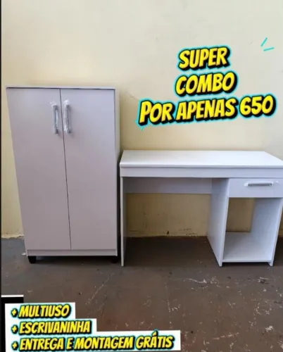 Combo Multiuso + Mesa Escrivaninha Novos
