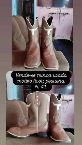 Vende-se bota nunca usada número 41