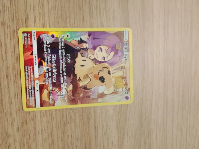 Mimikuy danificado no verso da carta