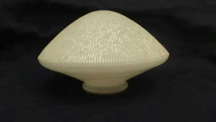 CÚPULA ANTIGA MARCA GE FORMATO DISCO VOADOR MANGA VIDRO ANOS 60