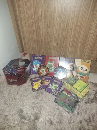Pokemón - Lata com Cartinhas + brindes edição Pokemon McDonald's