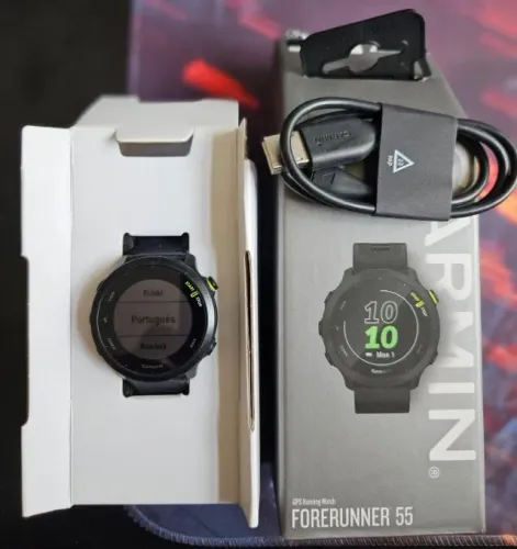 Relógio Corrida GPS Garmin Forerunner 55 Preto