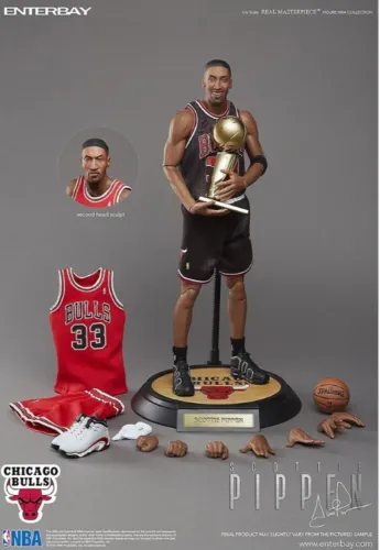 Action Figure NBA Enterbay - Trio Chicago Bulls - Pippen - Rodman - Jordan