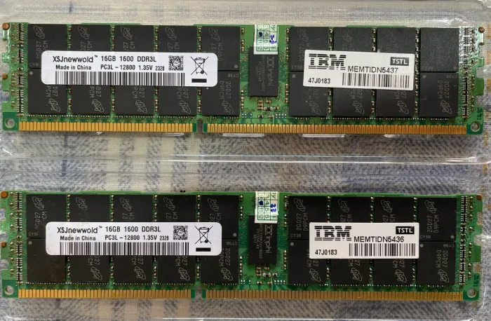 Memória IBM 32GB DDR3L ECC Registered PC3L-12800R 1600MHz para Kit Xeon ou servidor