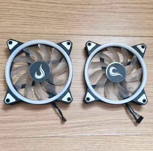 2 Fans Rise Mode 120mm RGB Usadas