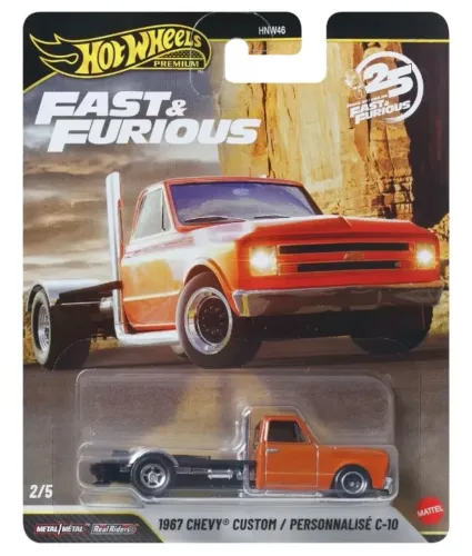 Hot Wheels Premium Chevy 1967 C10 Velozes E Furiosos Laranja